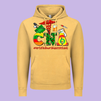 Cna Juneteenth Certified Nursing Assistant Vintage Hoodie Designed By Adodesignshop