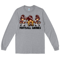 Heather Grey football gnomes Long Sleeve Tee - BarkalooDesign