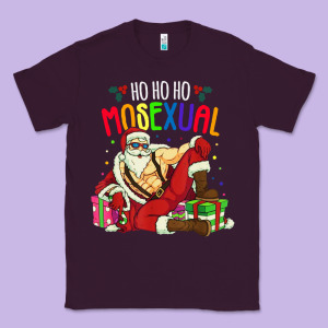 Mens Ho Ho Ho Mosexual Classic Tee Designed By Designefamous