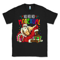 Black mens ho ho ho mosexual Classic Tee - DesigneFamous