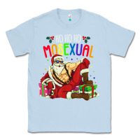 Dusty Blue mens ho ho ho mosexual Classic Tee - DesigneFamous