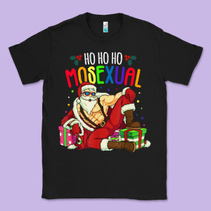 Mens Ho Ho Ho Mosexual Classic Tee Designed By Designefamous