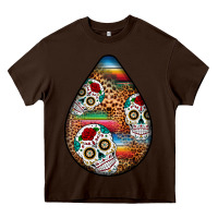 Chocolate Brown mexican teardrop  2 Heavy Core Tee - BundleAndBundleShop