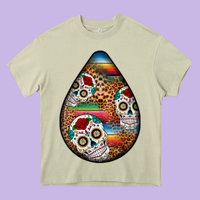 Mexican Teardrop  2 Heavy Core Tee Designed By Bundleandbundleshop