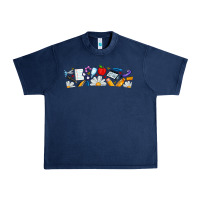 Navy Best Teacher Ever Urban Heavy Tee - CowhideDigitalArt