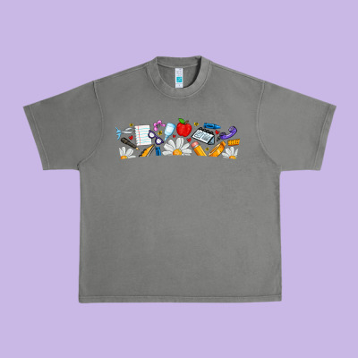 Best Teacher Ever Urban Heavy Tee Designed By Cowhidedigitalart