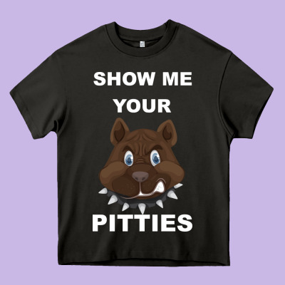 Show Me Your Pitties Heavy Core Tee Designed By Bettercallsaul