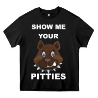 Black Show Me Your pitties Heavy Core Tee - Bettercallsaul