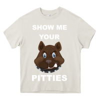 Cream Show Me Your pitties Heavy Core Tee - Bettercallsaul