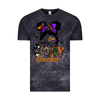 Cloud Black one spooky teacher Vintage Tee - SublimationCraftShop