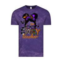 Cloud Purple one spooky teacher Vintage Tee - SublimationCraftShop