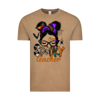 Vintage Coffee one spooky teacher Vintage Tee - SublimationCraftShop