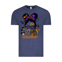Vintage Denim one spooky teacher Vintage Tee - SublimationCraftShop