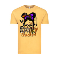 Vintage Mustard one spooky teacher Vintage Tee - SublimationCraftShop
