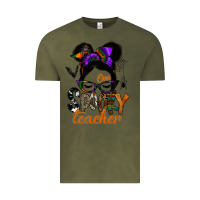 Vintage Olive one spooky teacher Vintage Tee - SublimationCraftShop