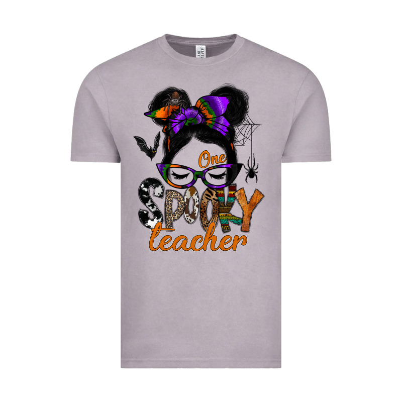 One Spooky Teacher Vintage Tee by SublimationCraftShop | Teevron