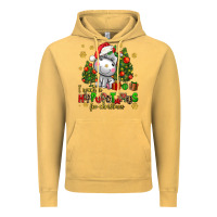 Vintage Mustard i want a hippopotamus for christmas Vintage Hoodie - AdoDesignShop