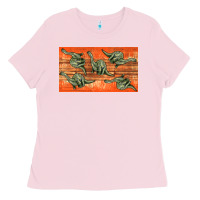 Bubblegum Pink dinosaur brontosaurus sippy cup Ladies Tee - Artiststas