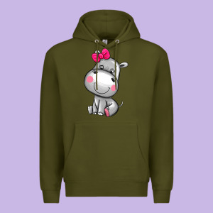 Cute Hippopotamus Premium Hoodie Designed By Adodesignshop