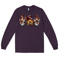 Plum football gnomes Long Sleeve Tee - BarkalooDesign