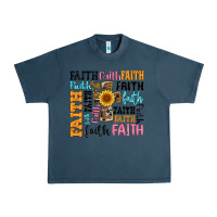 Midnight Navy faith cross Urban Heavy Tee - Artiststas