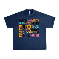 Navy faith cross Urban Heavy Tee - Artiststas
