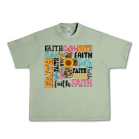 Oil Green faith cross Urban Heavy Tee - Artiststas
