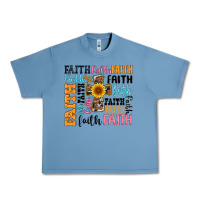 Pebble Blue faith cross Urban Heavy Tee - Artiststas