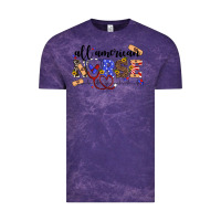 Cloud Purple all american nurse Vintage Tee - Artiststas