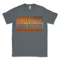 Charcoal Heather shitshow supervisor Classic Tee - DesigneFamous