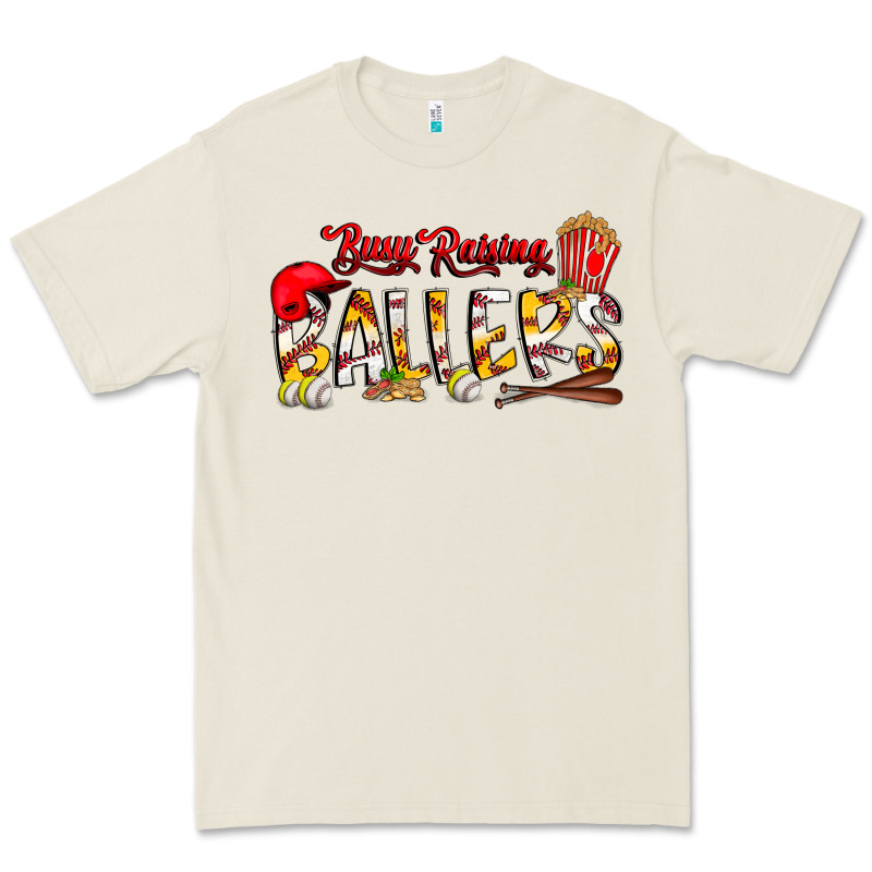 Busy Raising Ballers Premium Tee by CowhideDigitalArt | Teevron