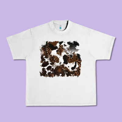 Leopard Cowhide Background Urban Heavy Tee Designed By Ranaportraitstore