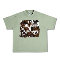 Oil Green leopard cowhide background Urban Heavy Tee - RanaPortraitStore