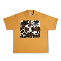 Peanut Butter leopard cowhide background Urban Heavy Tee - RanaPortraitStore
