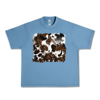 Pebble Blue leopard cowhide background Urban Heavy Tee - RanaPortraitStore