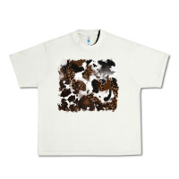 Pistachio leopard cowhide background Urban Heavy Tee - RanaPortraitStore