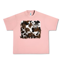 Salmon leopard cowhide background Urban Heavy Tee - RanaPortraitStore