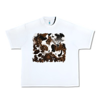 White leopard cowhide background Urban Heavy Tee - RanaPortraitStore