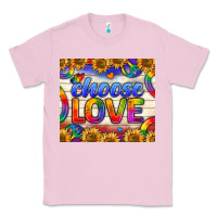 Bubblegum Pink Western Choose Love Tumbler Classic Tee - BundleAndBundleShop