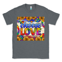 Charcoal Heather Western Choose Love Tumbler Classic Tee - BundleAndBundleShop