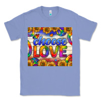 Colony Blue Western Choose Love Tumbler Classic Tee - BundleAndBundleShop