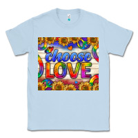 Dusty Blue Western Choose Love Tumbler Classic Tee - BundleAndBundleShop
