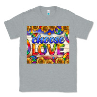 Heather Grey Western Choose Love Tumbler Classic Tee - BundleAndBundleShop