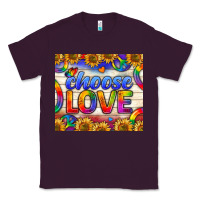 Plum Western Choose Love Tumbler Classic Tee - BundleAndBundleShop
