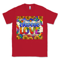 Red Western Choose Love Tumbler Classic Tee - BundleAndBundleShop