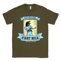 Army Green fight milk classic Classic Tee - DesigneFamous