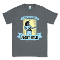 Charcoal Heather fight milk classic Classic Tee - DesigneFamous
