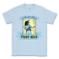Dusty Blue fight milk classic Classic Tee - DesigneFamous
