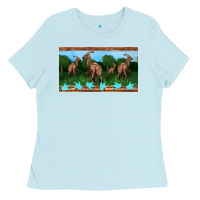 Baby Blue parasaurolophus sippy cup Ladies Tee - Artiststas
