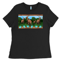 Black parasaurolophus sippy cup Ladies Tee - Artiststas